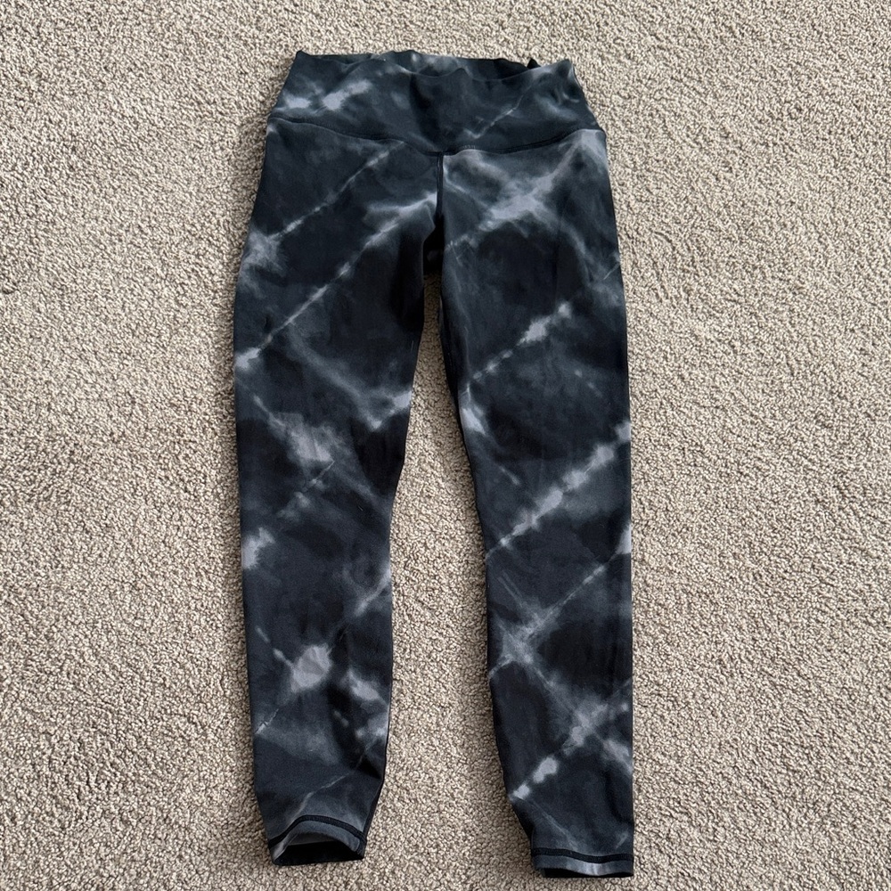 Varley  Charcoal Tie-Dye Leggings